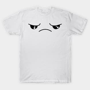 Cute Kawaii Anime Angry Face Mouth T-Shirt